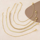 Bransoletka Chain Stack – Pozłacana Bransoletka Łańcuszkowa