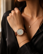 Zegarek Two Tone Elegance – Damski Zegarek Kwarcowy ze Skórzanym Paskiem