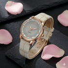 Zegarek Two Tone Elegance – Damski Zegarek Kwarcowy ze Skórzanym Paskiem